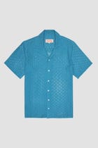 Sky blue lace shirt view 1