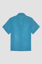 Sky blue lace shirt view 2