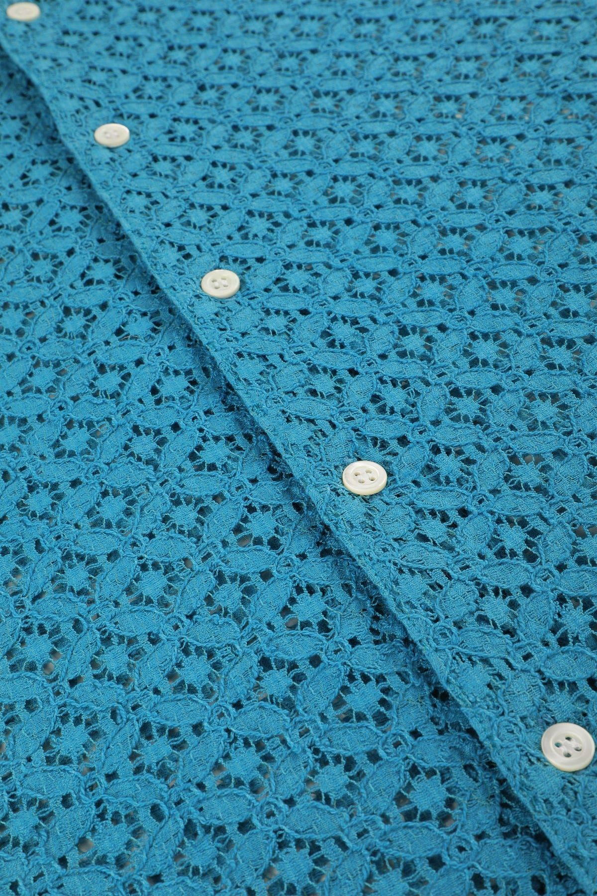 Sky blue lace shirt - image 3
