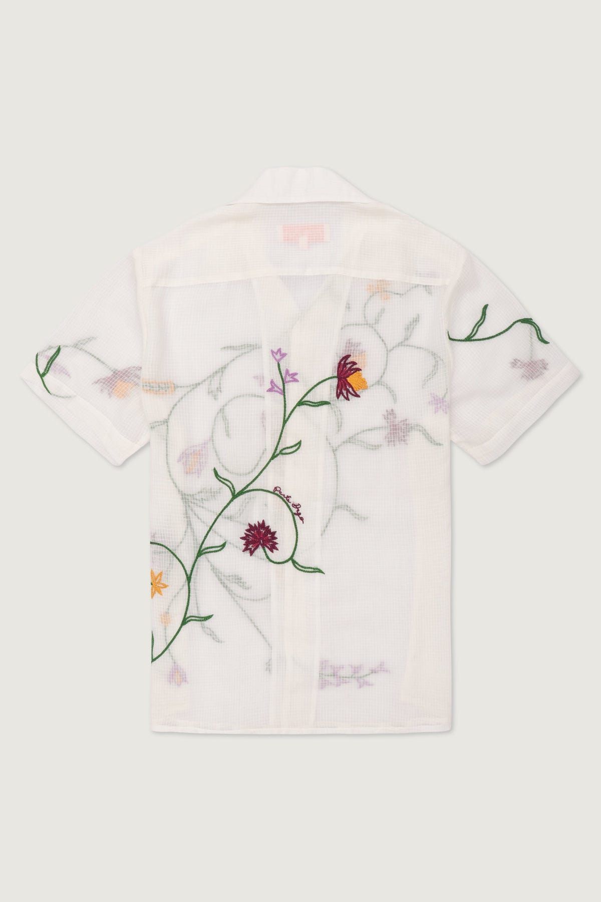 "Le Seychelles" hand embroidered shirt - image 3