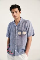 "Nice guy" hand embroidered shirt view 3