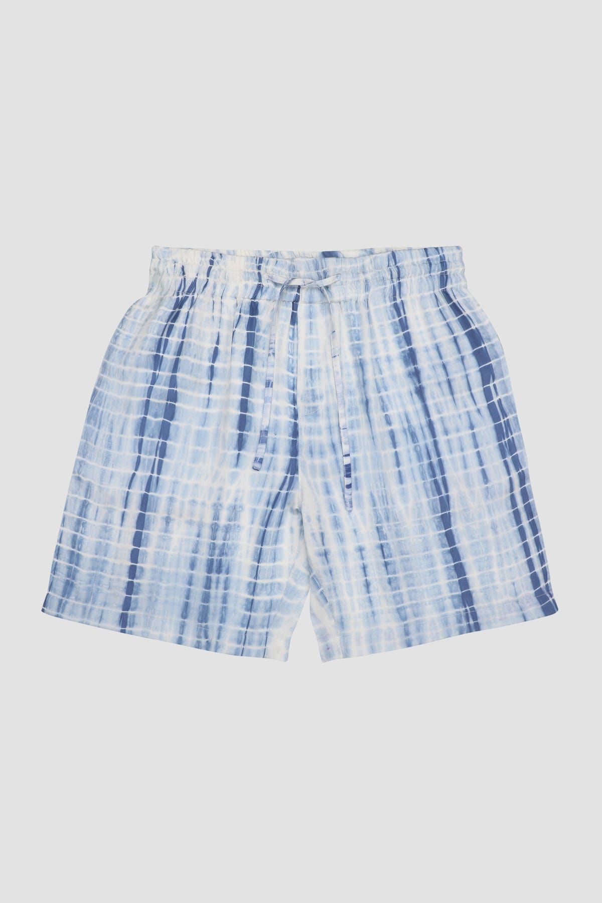 Blue shibori shorts - image 1