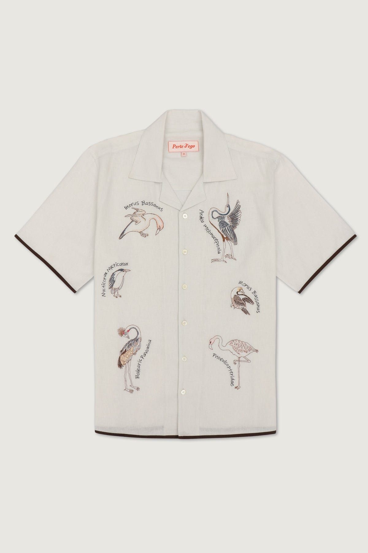 "Bird Journal" embroidered shirt - image 1