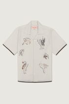 "Bird Journal" embroidered shirt view 1