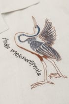 "Bird Journal" embroidered shirt view 2