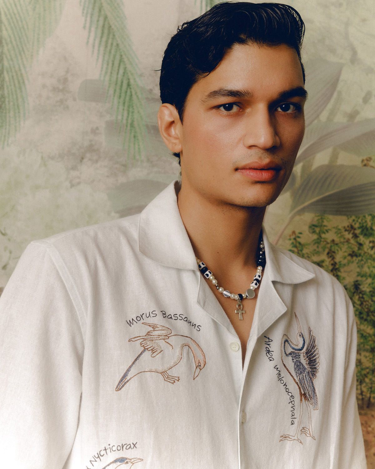 "Bird Journal" embroidered shirt - image 6