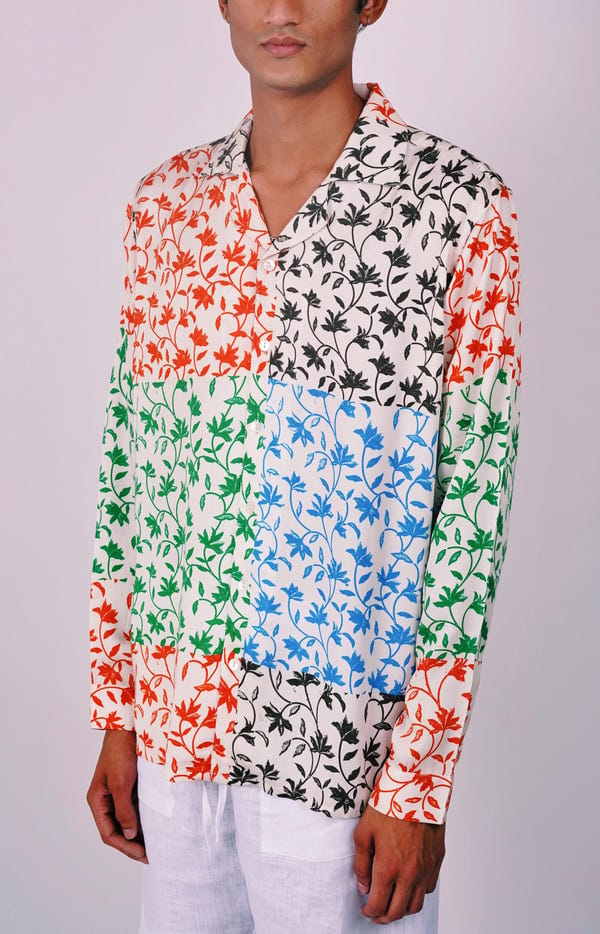Perte D'ego — Floral multicolor shirt