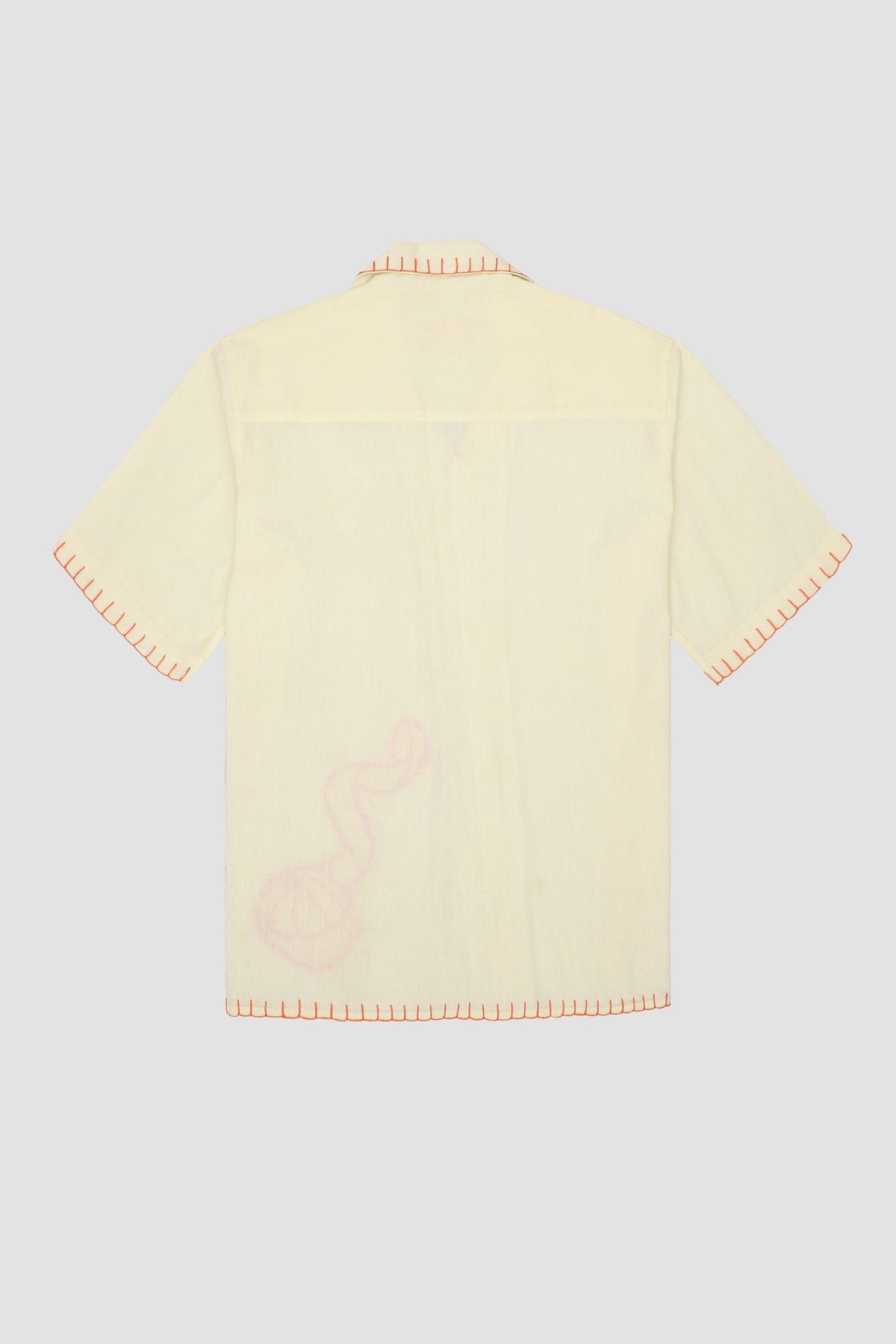 "Le orange" hand embroidered Shirt - image 3