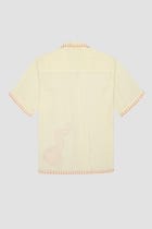 "Le orange" hand embroidered Shirt view 3