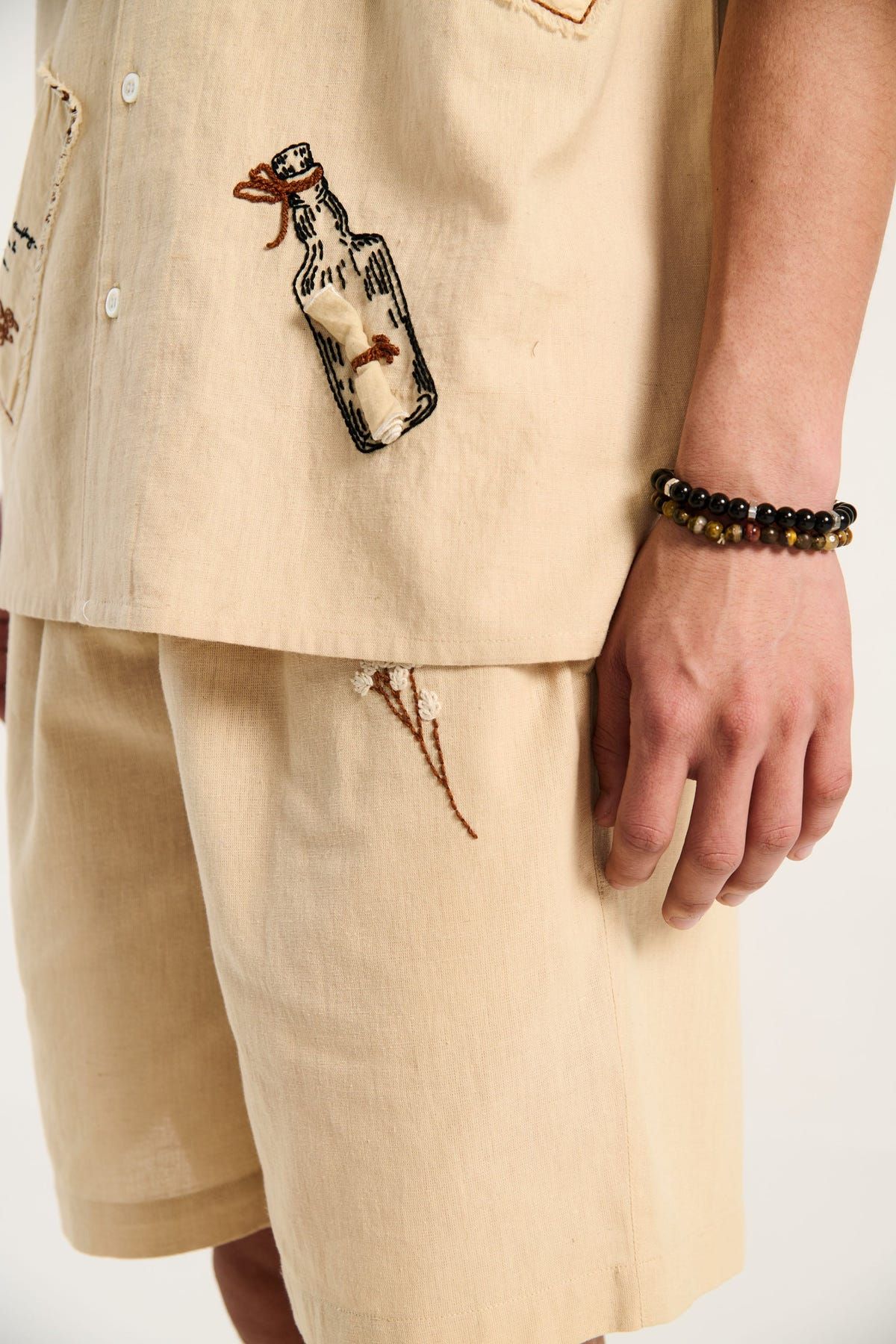"Letters for my lover" hand embroidered shirt - image 5