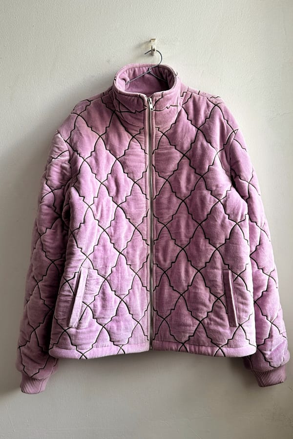 Perte D'ego — "Pink city" quilted jacket