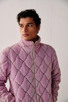 "Pink city" quilted jacket view 5