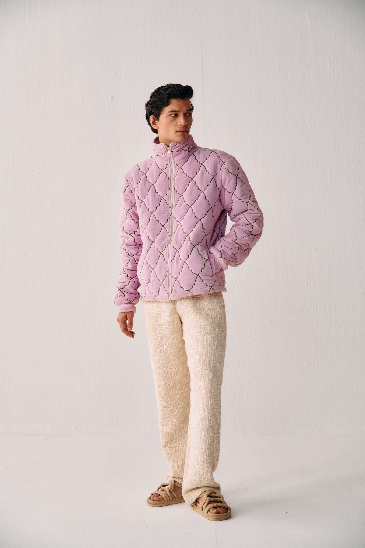 "Pink city" quilted jacket - image 6