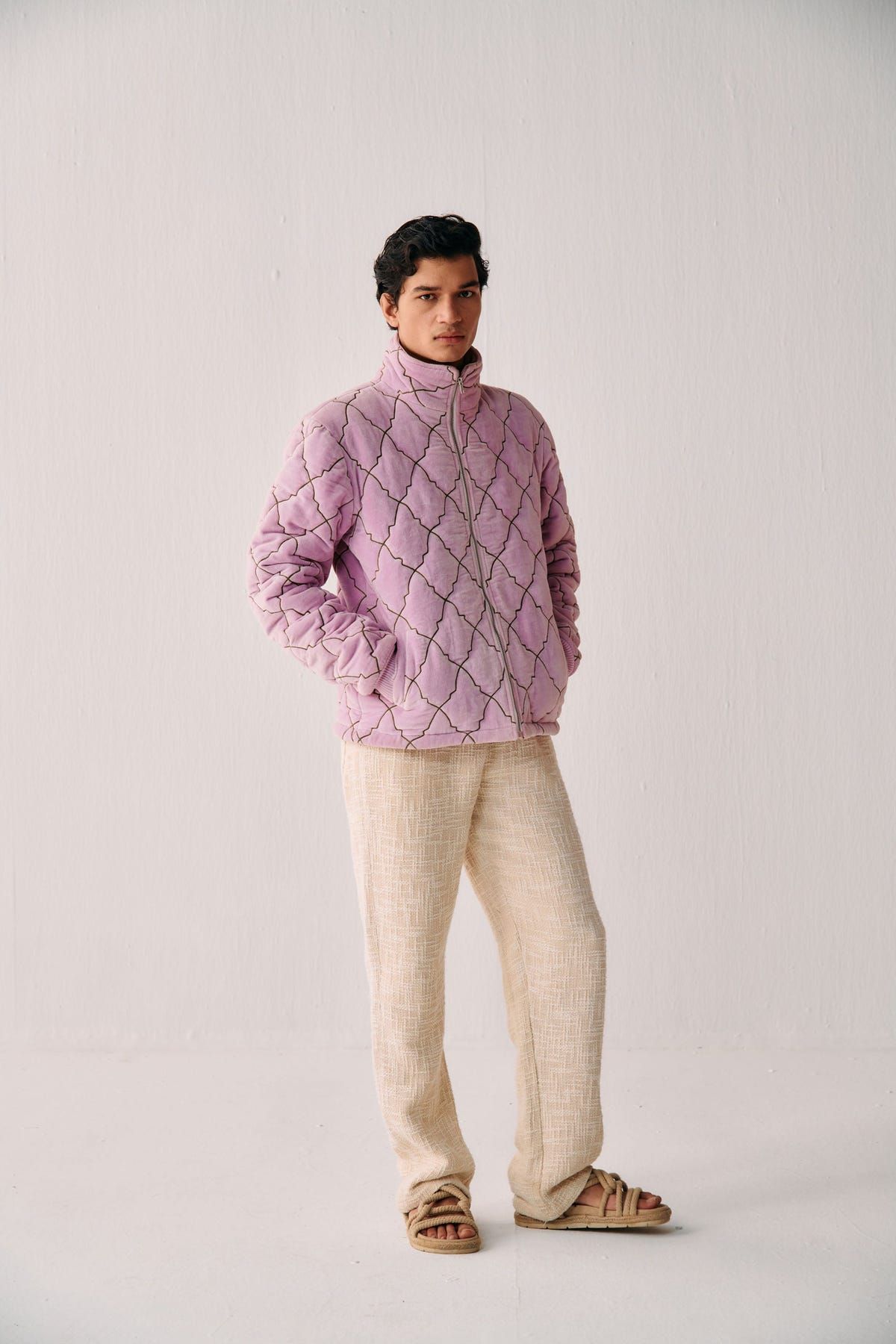 "Pink city" quilted jacket - image 8
