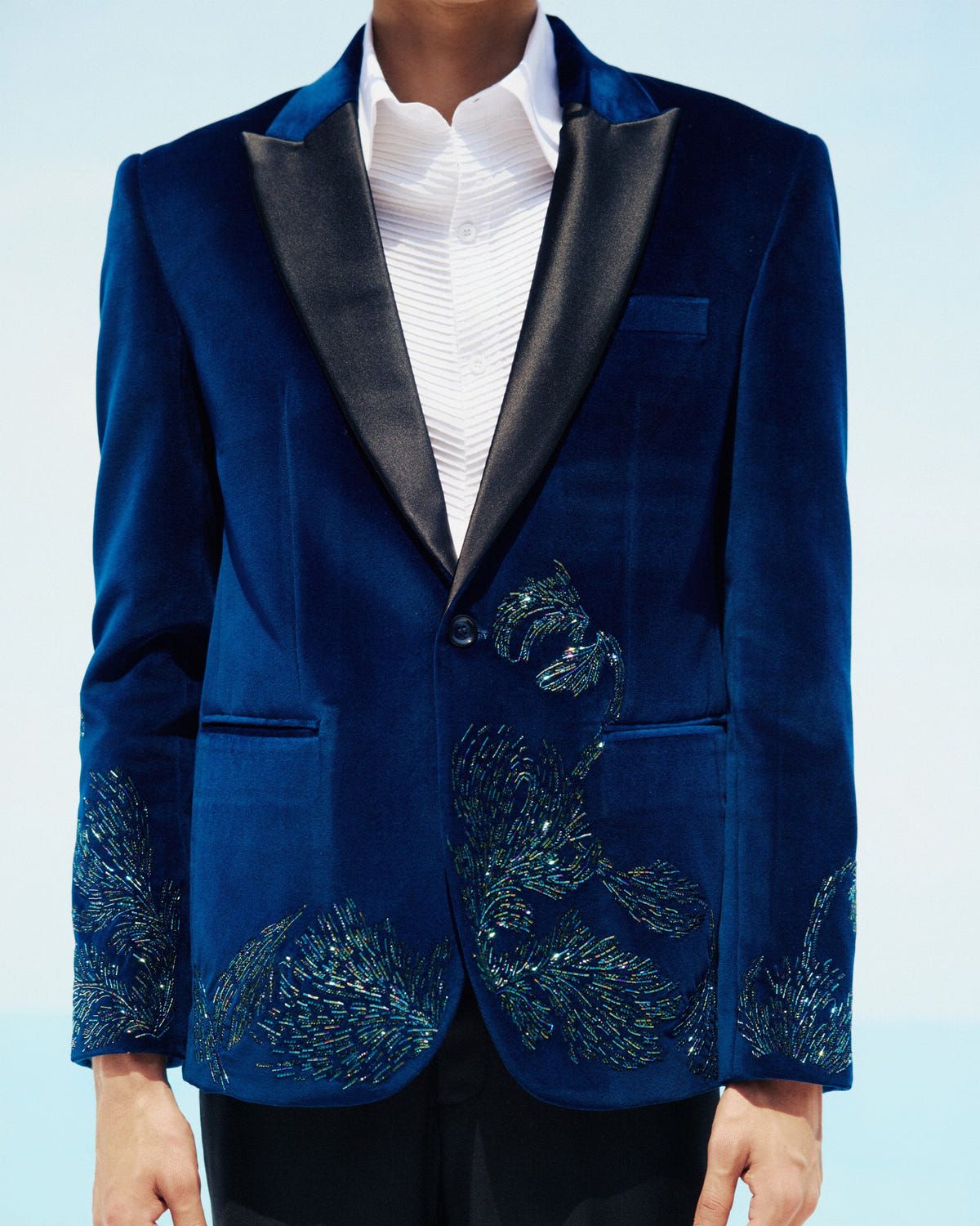 "Le Bahamas" hand embroidered blazer - image 1