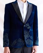 "Le Bahamas" hand embroidered blazer view 7