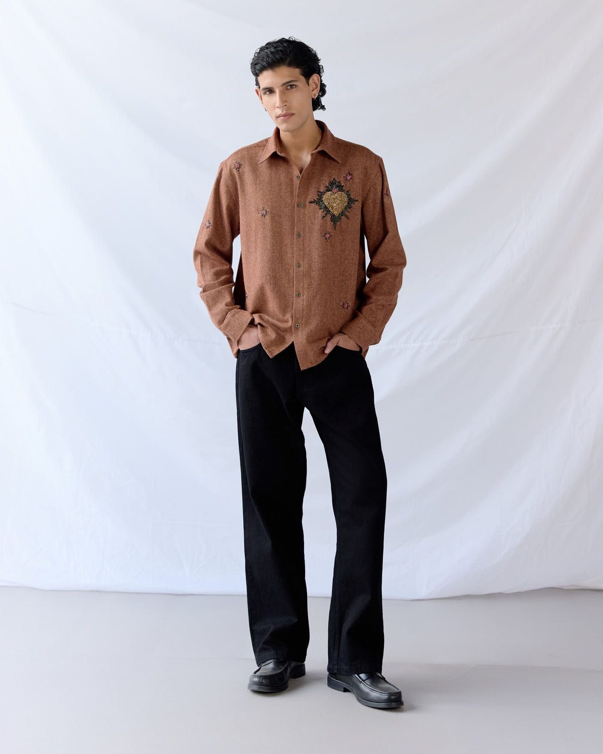 Sacred Heart wool shirt - image 4