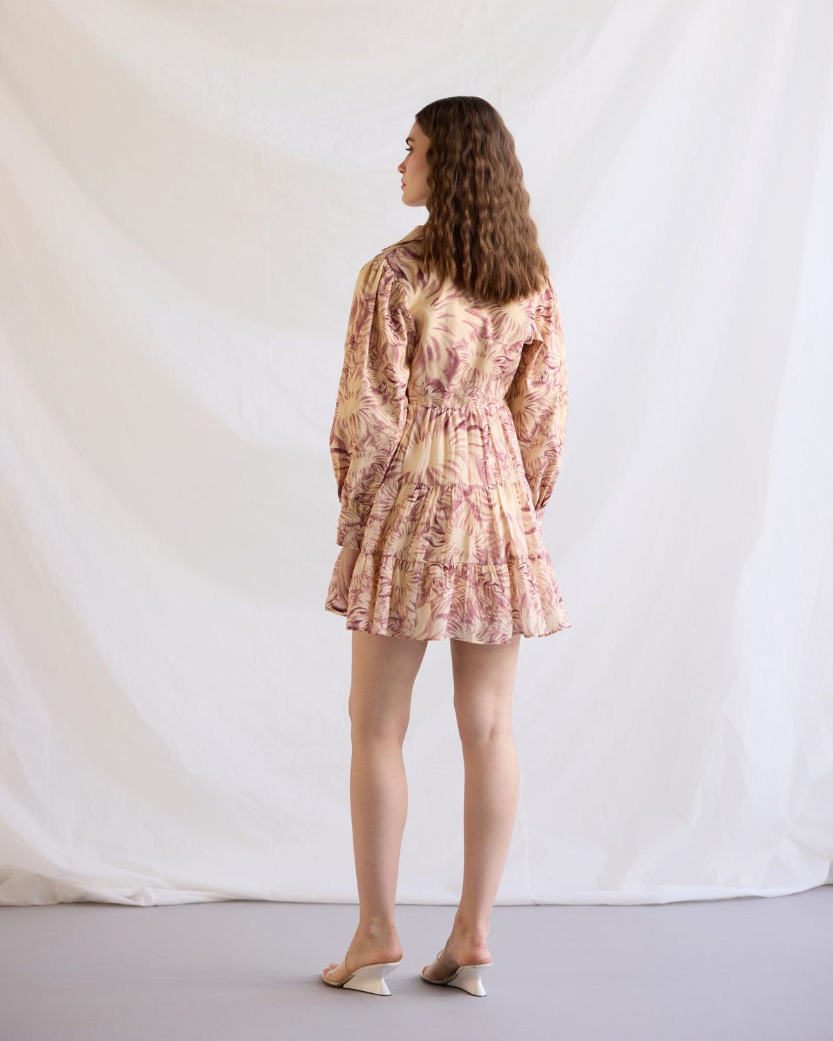 Lavender floral knot dress - image 3