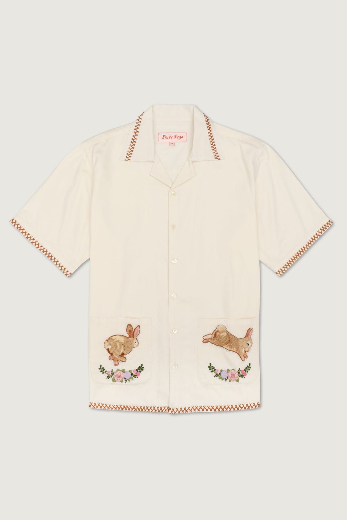 "Le Lapin" hand embroidered shirt - image 1