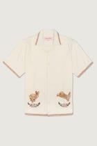 "Le Lapin" hand embroidered shirt view 1