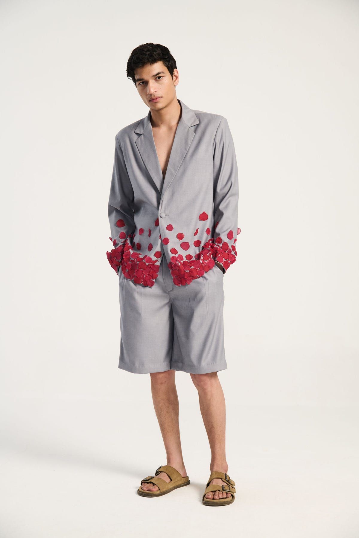 "Yours forever" hand appliqué resort blazer - image 1