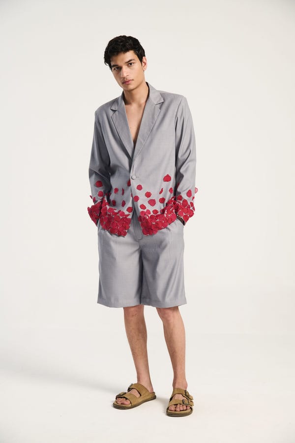 Perte D'ego — "Yours forever" hand appliqué resort blazer