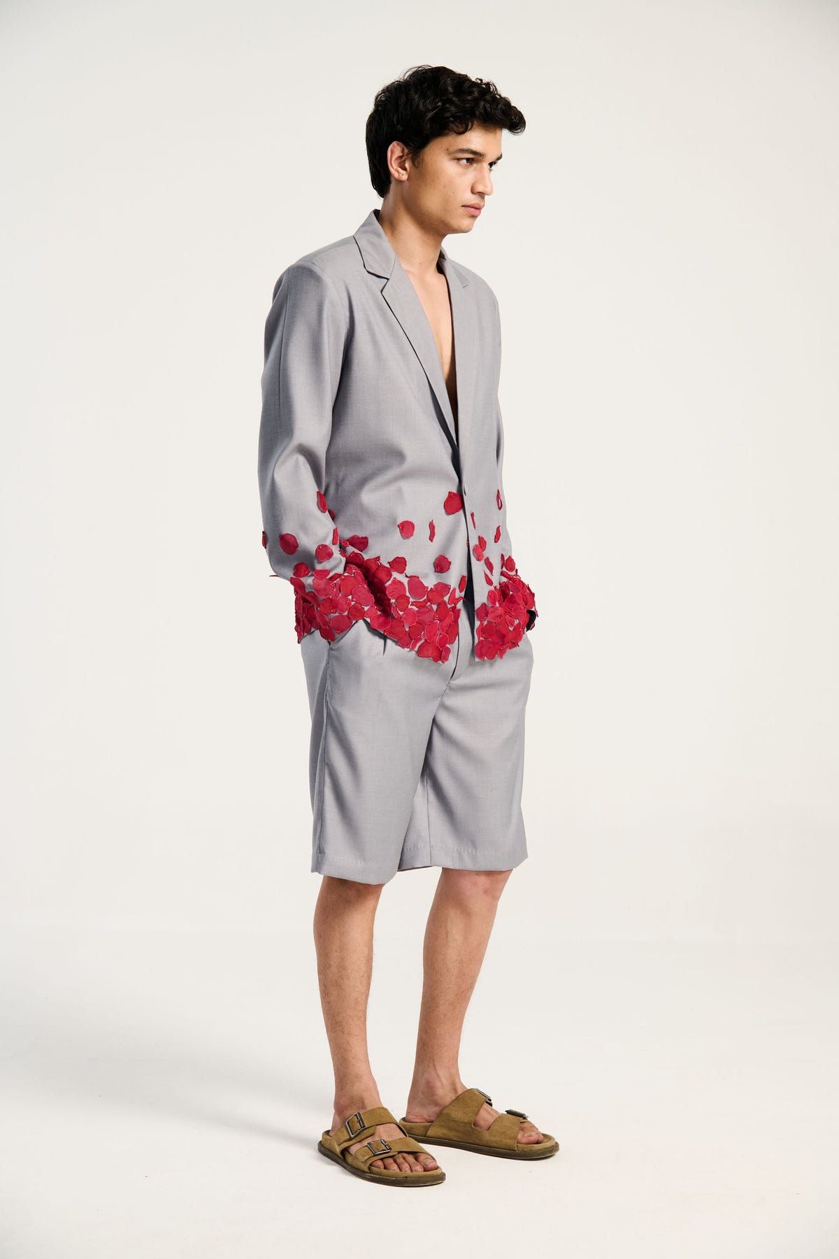 "Yours forever" hand appliqué resort blazer - image 3