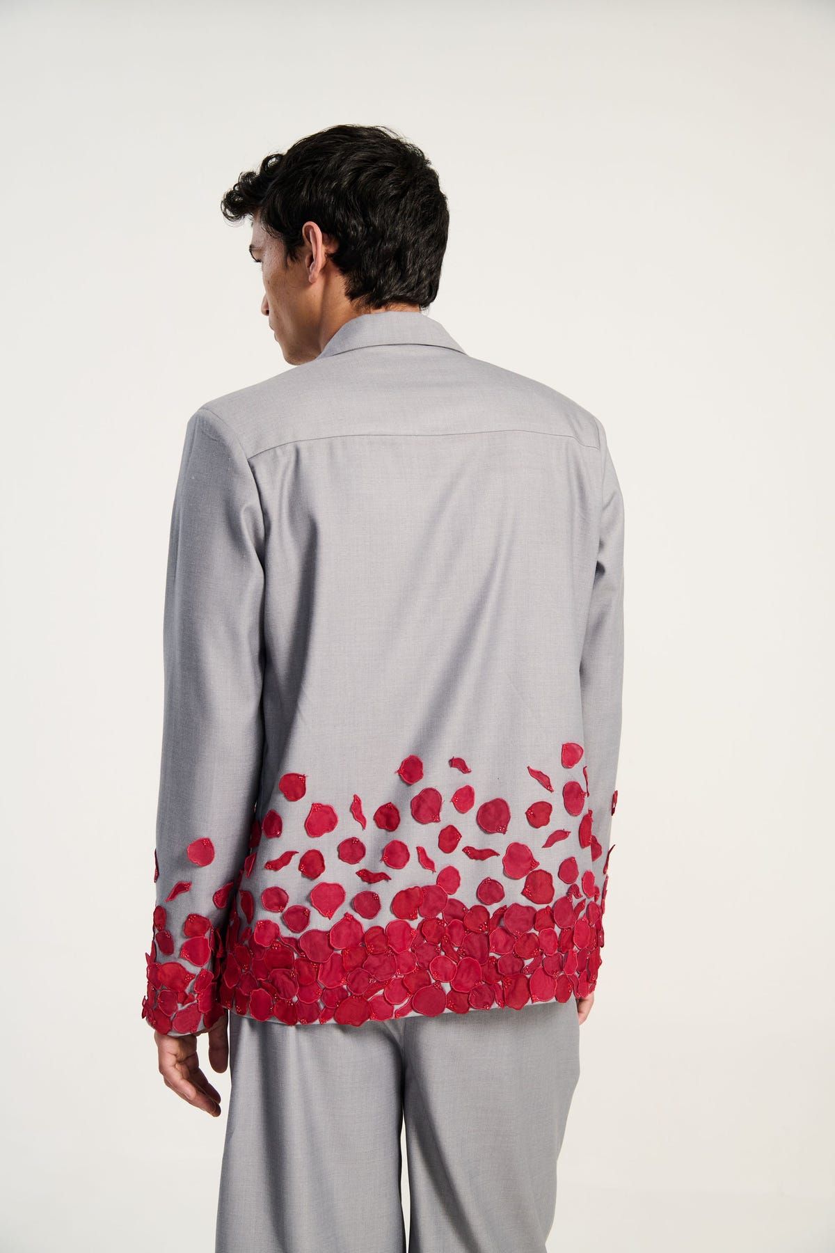 "Yours forever" hand appliqué resort blazer - image 6