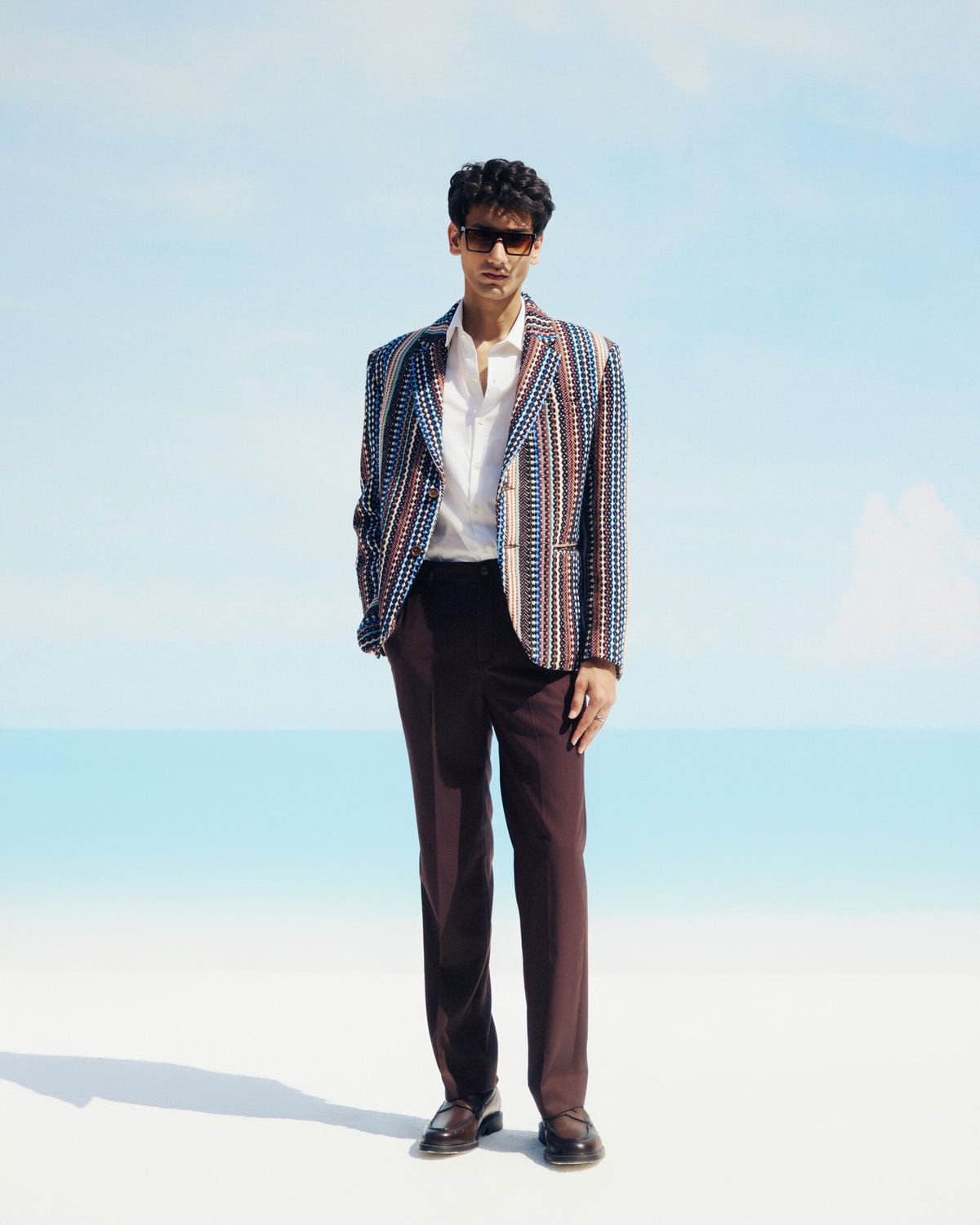 "Le Trinidad Tides" textured Blazer - image 2