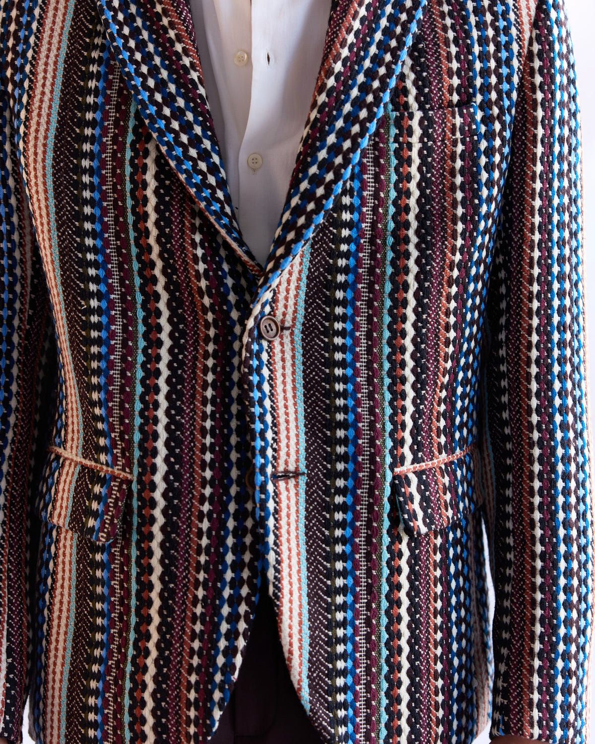 "Le Trinidad Tides" textured Blazer - image 3