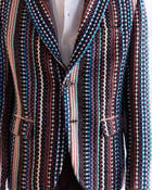 "Le Trinidad Tides" textured Blazer view 3