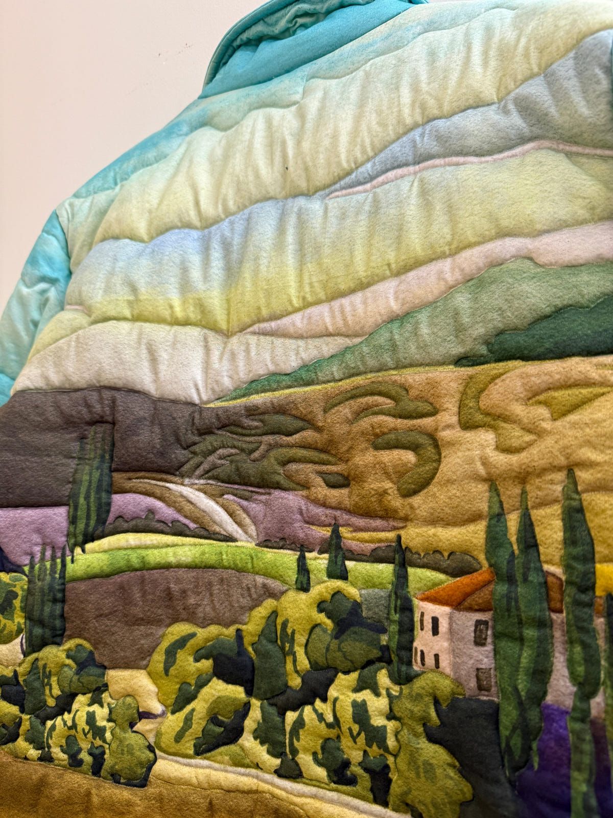 "Afternoon in Tuscany" quilted jacket - image 2