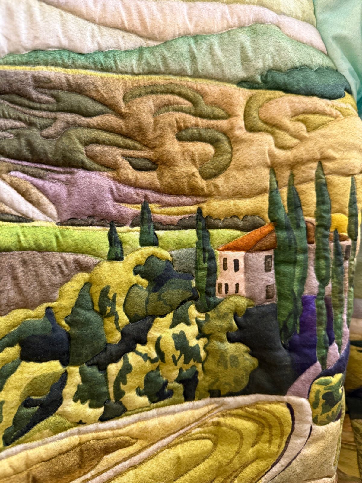 "Afternoon in Tuscany" quilted jacket - image 4