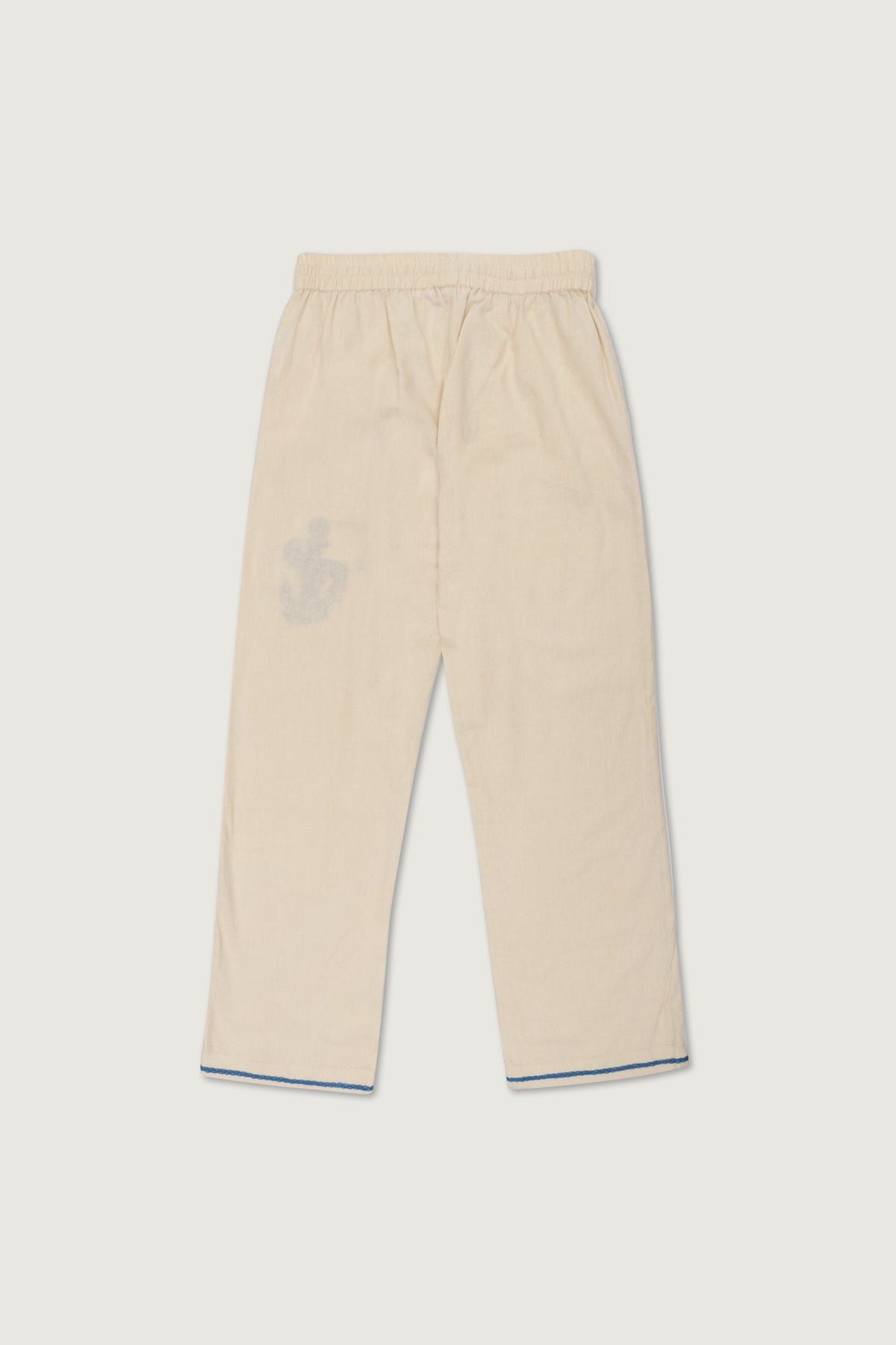 "Le adventure" hand embroidered lounge pants - image 3