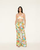 Floral hand crochet bralette view 1