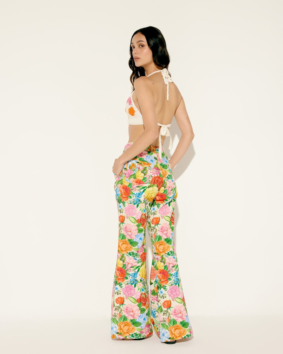 Floral hand crochet bralette - image 2