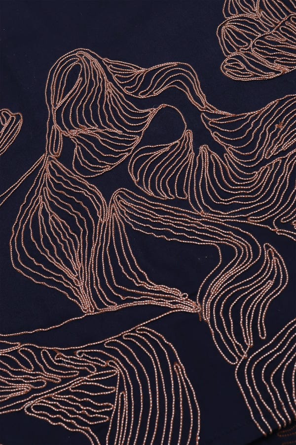 Perte D'ego — "Abstract" embroidered evening shirt