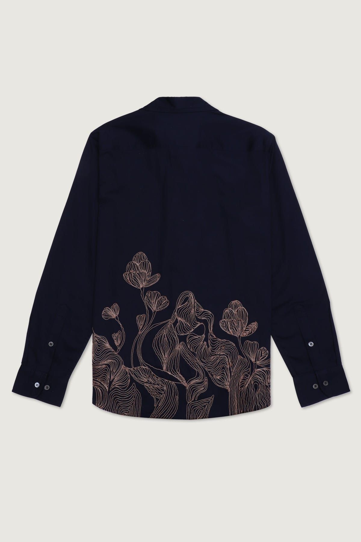 "Abstract" embroidered evening shirt - image 3
