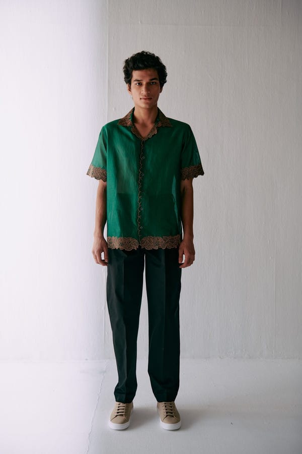Perte D'ego — "Les feuilles" Cutwork shirt
