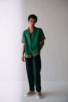 "Les feuilles" Cutwork shirt view 4