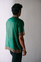 "Les feuilles" Cutwork shirt view 5