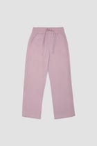 Lavender textured lounge pants view 2