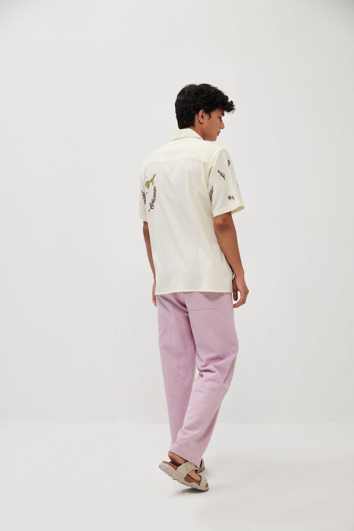 Lavender textured lounge pants - image 3