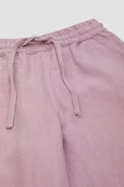 Lavender textured lounge pants view 5
