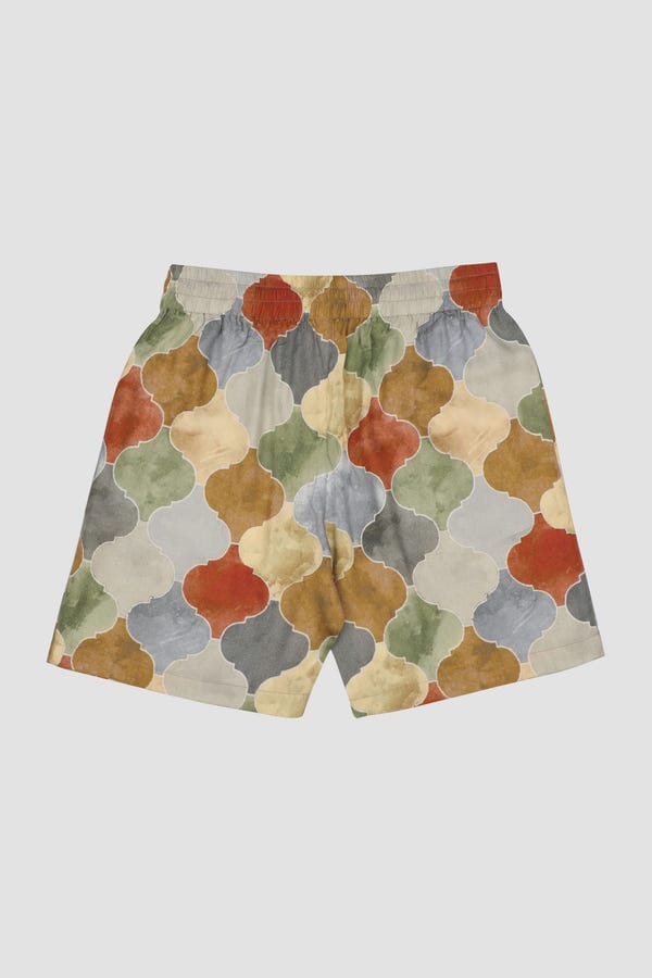 Perte D'ego — Tiles print shorts