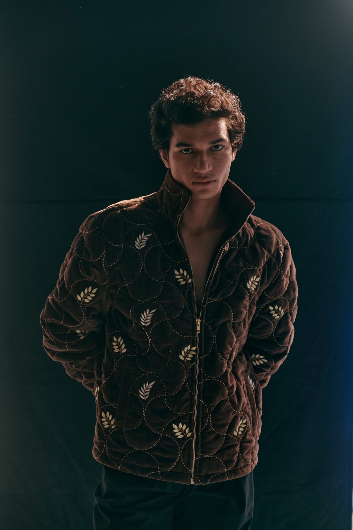 "Aspen" quilted jacket- Chocolate brown - image 3