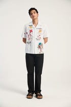 'Love is in the air" hand embroidered shirt view 1