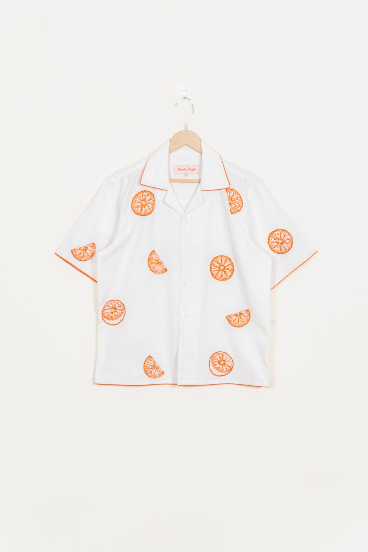 "Sunkissed Slices" hand embroidered shirt - image 1