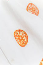 "Sunkissed Slices" hand embroidered shirt view 2