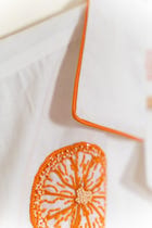 "Sunkissed Slices" hand embroidered shirt view 4
